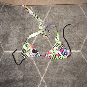 Halter triangle bathing suit top